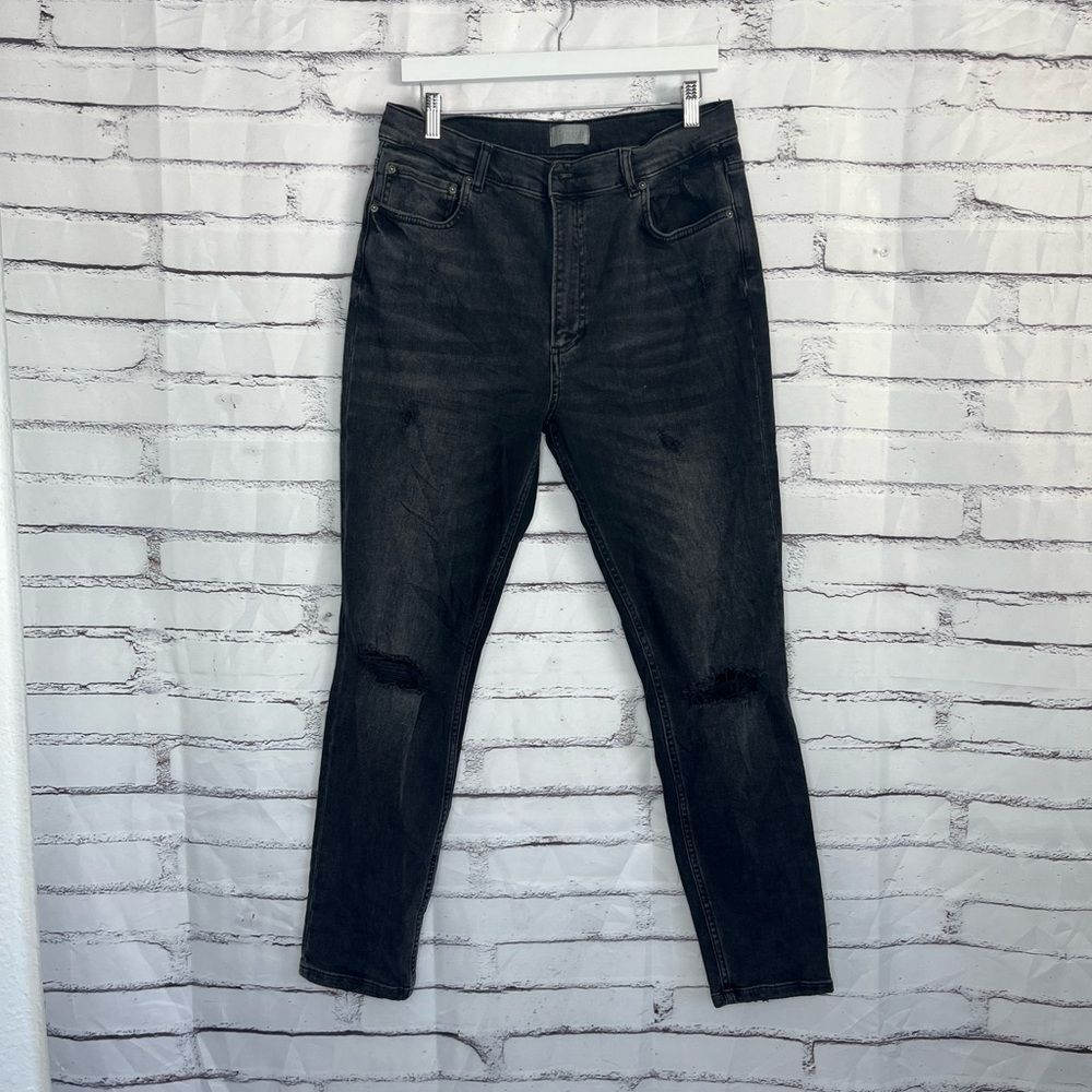 Boyish Free People Zachary Skinny Jeans High Rise Black Women’s 30 Touch of Evil